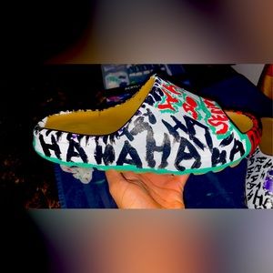 custom Joker Yeezy slides
